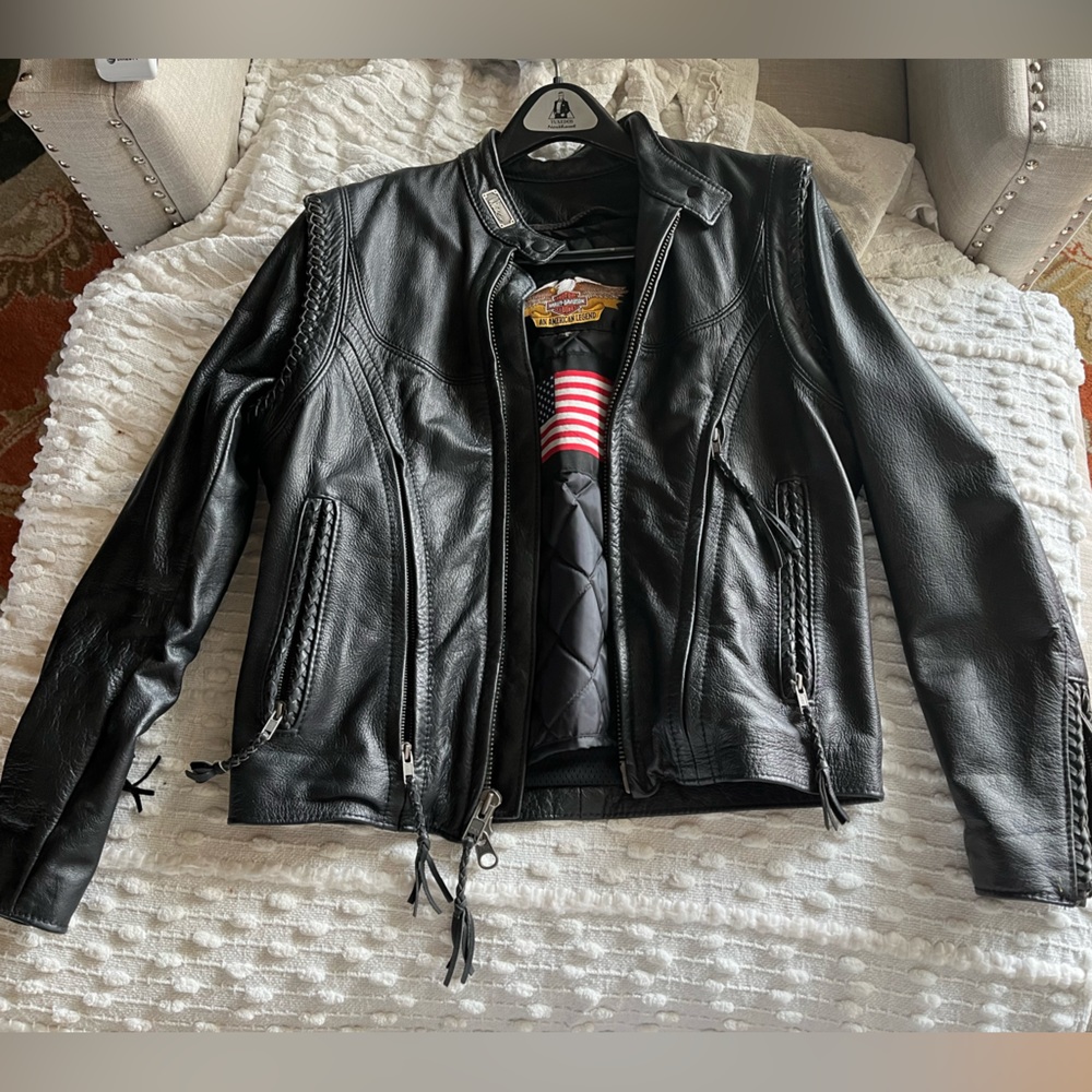 Woman’s Harley Davidson leather jacket